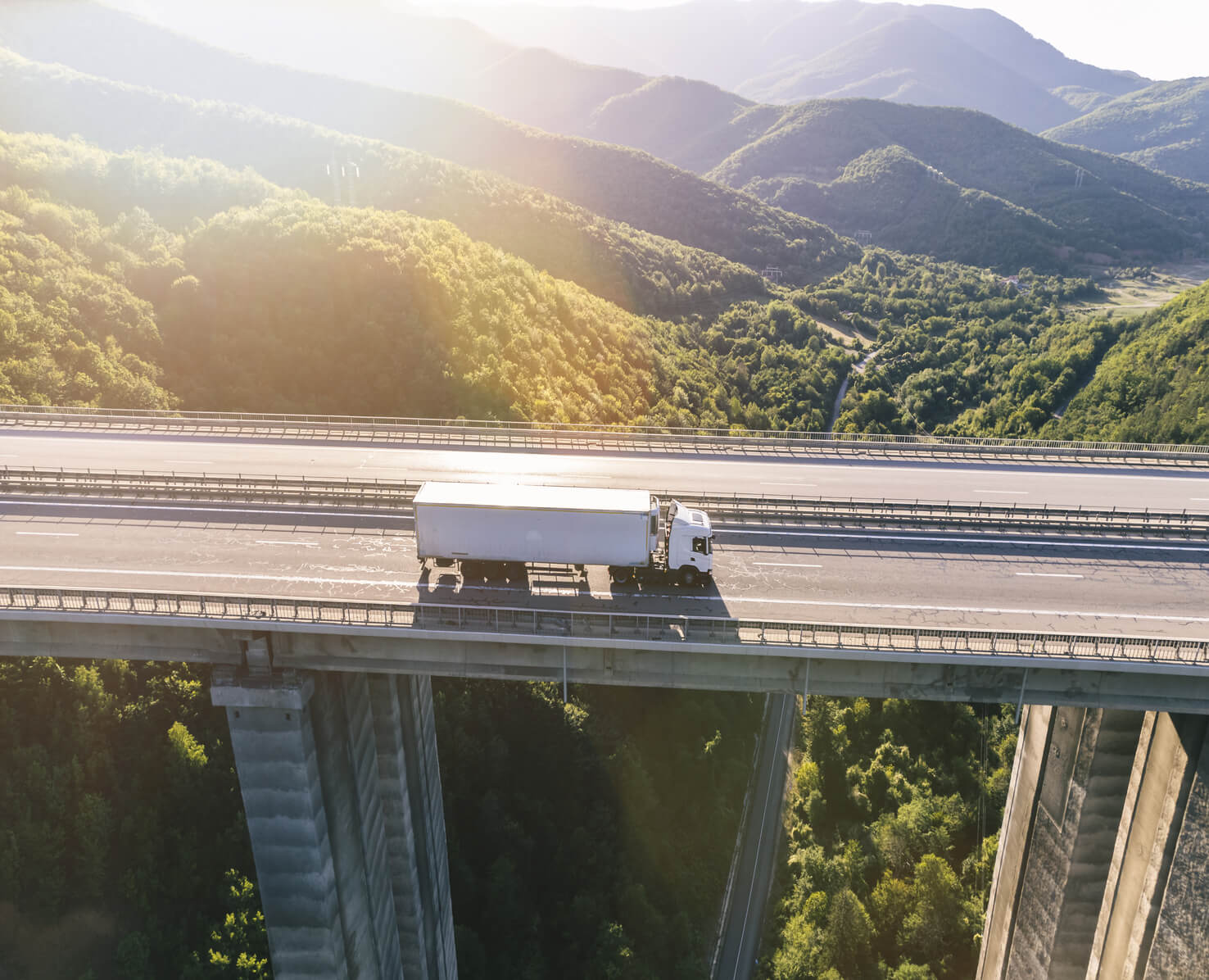 lorry on highway